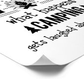 おもしろいキャンプが笑われる ポスター (角)