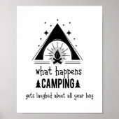 おもしろいキャンプが笑われる ポスター (正面)