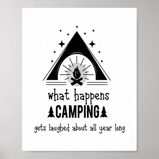 おもしろいキャンプが笑われる ポスター (正面)