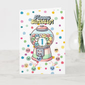 おもしろいキュイお洒落グンボカスタムール誕生日 カード (正面)