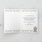 おもしろいキュイお洒落グンボカスタムール誕生日 カード (内部)