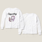 おもしろいキュイシンプル猫好きデザイン (デザイン 正面＆背面)