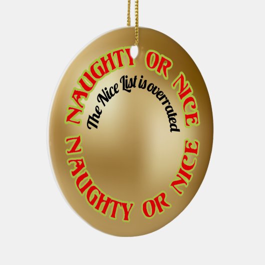 おもしろいキュイユーモアのあるいけなニースリスト引用文 セラミックオーナメント (右)