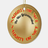 おもしろいキュイユーモアのあるいけなニースリスト引用文 セラミックオーナメント (左)