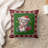 おもしろいキュートエレガントトレンディースタイリッシュサンタクロース クッション (ブランケット)