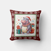 おもしろいキュートエレガントトレンディースタイリッシュサンタクロース クッション (正面)