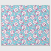 おもしろいキュートチュビキッチユニコーン子猫 ラッピングペーパー (フラット)