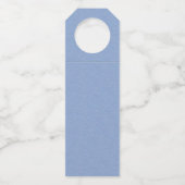 おもしろいキラキラ色ダークブルーホワイトジャンピングドルフィン ボトルネックタグ (裏面)