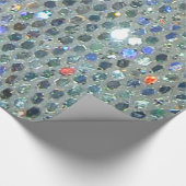 おもしろいキラキラ輝く輝カラフルききらきら光る ラッピングペーパー (角)