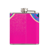 おもしろいキリンが舌を出した フラスク (裏面)