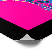 おもしろいキリンが舌を出した ポスター (角)