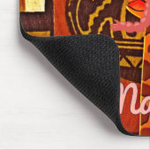 おもしろいキリンと文字カッコいいハクナマタタ マウスパッド (コーナー)