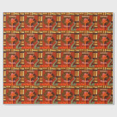 おもしろいキリンと文字カッコいいハクナマタタ ラッピングペーパー (フラット)