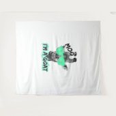 おもしろいキリンモーシャツ私はヤギかわいい動物園 タペストリー (正面(横))