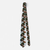 おもしろいキリン与えはラズベリーだ ネクタイ (正面)