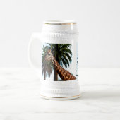 おもしろいキリン与えはラズベリーだ ビールジョッキ (正面左)