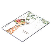 おもしろいキリン先生プレゼント ノートブック (左側)