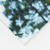 おもしろいキリン吹のラズベリー中 フリースブランケット (角)