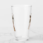 おもしろいキリン舌アウトとウイよくはしゃぐク – おもしろい タンブラーグラス (右)