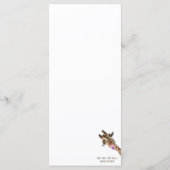 おもしろいキリン舌アウトよくはしゃぐメニュースマイル メニュー (裏面)