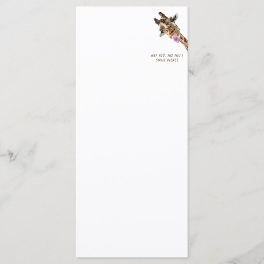 おもしろいキリン舌アウトよくはしゃぐメニュースマイル メニュー (正面)