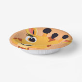 おもしろいキリン顔サファリワイルドジャングルバースデーパーティー ペーパーボウル (傾斜あり)