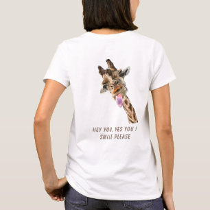 おもしろいキリンTシャツ – カスタム文字 Tシャツ
