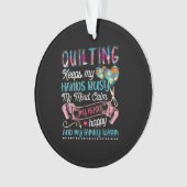 おもしろいキルティングキルティング保My Hands オーナメント (正面)