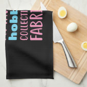 おもしろいキルティングキルトだけど趣味は回収 キッチンタオル (四つ折り)