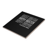 おもしろいキルティング引用文遊キルター タイル (側面)