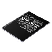 おもしろいキルティング引用文遊キルター ノートブック (左側)