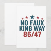 おもしろいキングフェイクウェイ86 47 7月4日 招待状 (正面/裏面)