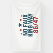 おもしろいキングフェイクウェイ86 47 7月4日 横断幕 (縦)