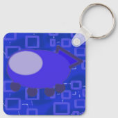 おもしろいキーチェーン宇宙船の漫画のキャラクター キーホルダー (裏面)