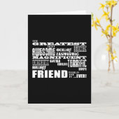 おもしろいギフトお友達素晴らしへ カード (黄色い花)