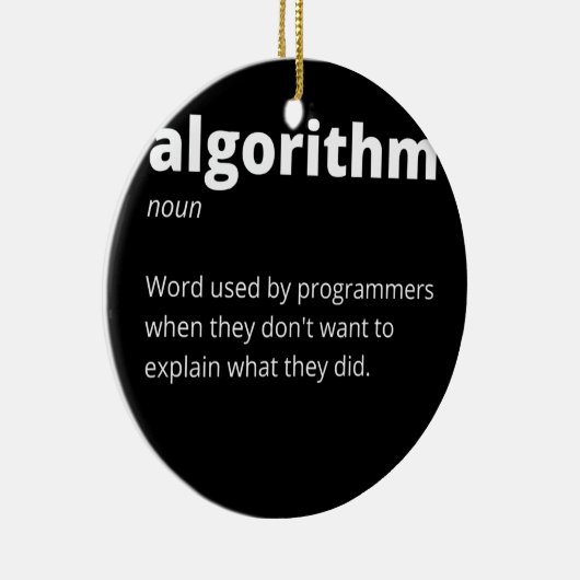 おもしろいギフトコンピュータギークおたく セラミックオーナメント (右)