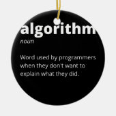 おもしろいギフトコンピュータギークおたく セラミックオーナメント (正面)