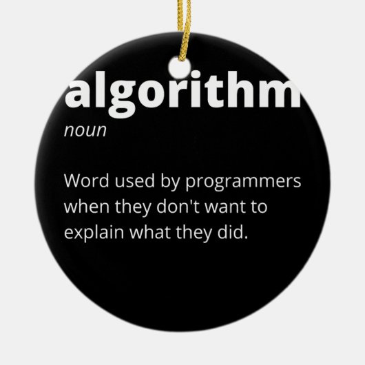 おもしろいギフトコンピュータギークおたく セラミックオーナメント (正面)