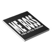 おもしろいギフトボス:私のボスあなたの小さい人 ノートパッド (アングル)