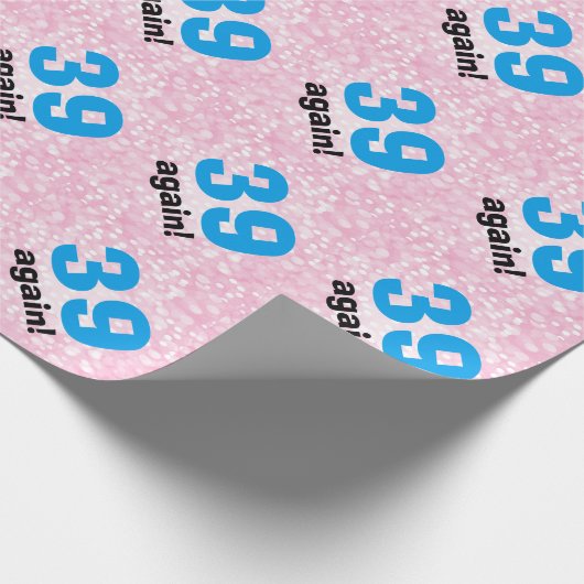 おもしろいギフトラップ誕生日39上の丘 ラッピングペーパー (角)