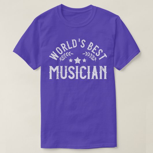 おもしろいギフト世界最高のミュージシャン Tシャツ (デザイン正面)