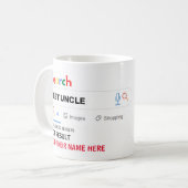 おもしろいギフト伯父叔母いとこの甥の姪の母ダ コーヒーマグカップ (正面左)