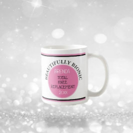 おもしろいギフト～バイオニック膝置換マグカップ ツートーンマグカップ