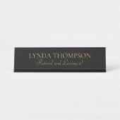 おもしろいギフト!!退職者名プレート デスクネームプレート (正面)