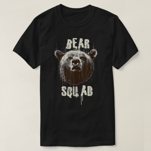 おもしろいギフト – Bear Squad Tシャツ (デザイン正面)