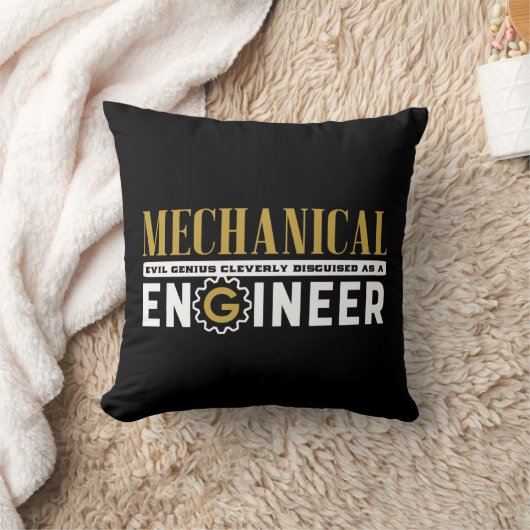 おもしろいギーク技術者の機械エンジニアリング学生 クッション (ブランケット)