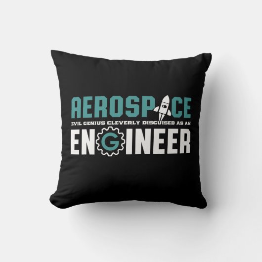おもしろいギーク技術者エンジニアリング専攻の クッション (正面)