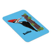 おもしろいクチバシフクロウの漫画イラストを思い出させる マグネット (右側)