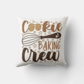 おもしろいクッキーベーキングクルーデザイン クッション (裏面)
