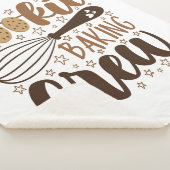 おもしろいクッキーベーキングクルーデザイン シェルパブランケット (3/4)